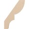 Ekena Millwork 3-inch W x 10-inch D x 14-inch H Ridgewood Rough Cedar Woodgrain TimberThane Knee Brace, Primed BRCUR03X10X14RIDRCPR - alternate 2